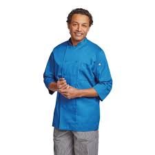 Veste de cuisine Chefs Works Mixte - Bleu